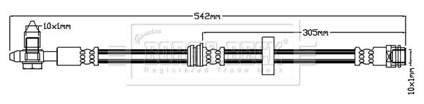 BORG & BECK Jarruletku BBH6722